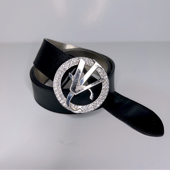 Versace Jeans Couture Diamond Studded leather Belt - Picture 10 of 12